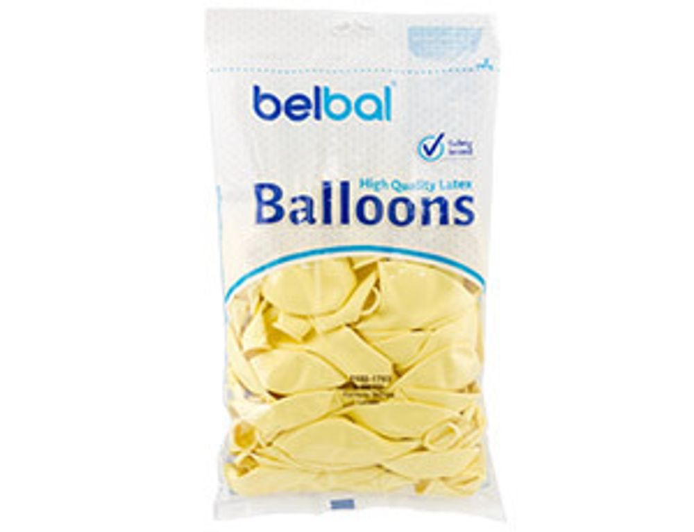 Шар (14"/36 см) Пастель Экстра Lemon 450 50 шт.