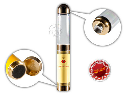 Увлажняющий тубус с пробойником Habanos Montecristo