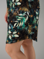 Платье Пв-137/изумрудный-листьяфэнтези