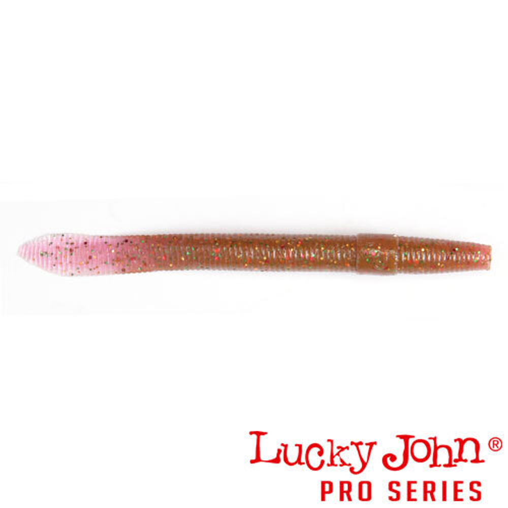 Черви съедобные Lucky John Pro Series WACKY WORM 5.4" (137мм/8шт)