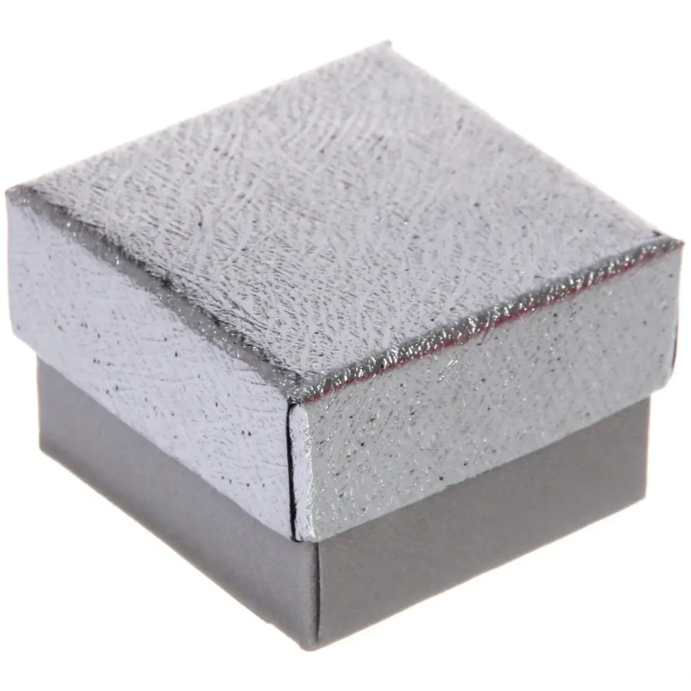 Коробка подарочная «Блеск» 4*4*3 см, Серебро