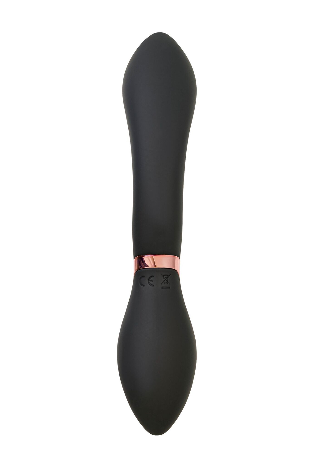 Черный силиконовый вибратор Torrent - 20,5 см. (Цвет: черный)