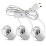 Комплект светодиодных фитоламп Е27 75Вт, 3х25Вт