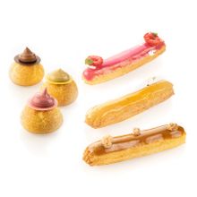 Silikomart Коврик для выпечки Eclair &amp; Choux 30 х 40 см двусторонний силиконовый