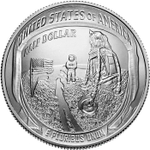 50 центов США - Аполлон 11. 2019 год. UNC