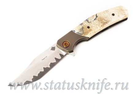 Нож TFK Stone Project M Laminate Mammoth Titanium Bronze