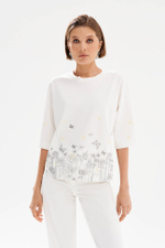 23569 Свитшот женский (молочный)