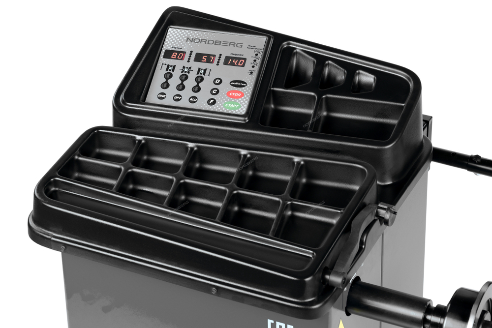 Станок балансировочный с автоматическим вводом двух параметров, серый NORDBERG 4523(G)