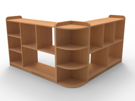 Комплект стеллажей Модульный уголок, высота 900 мм