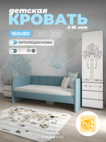 Диван - кровать 160х80 см Stitch ткань Микровелюр