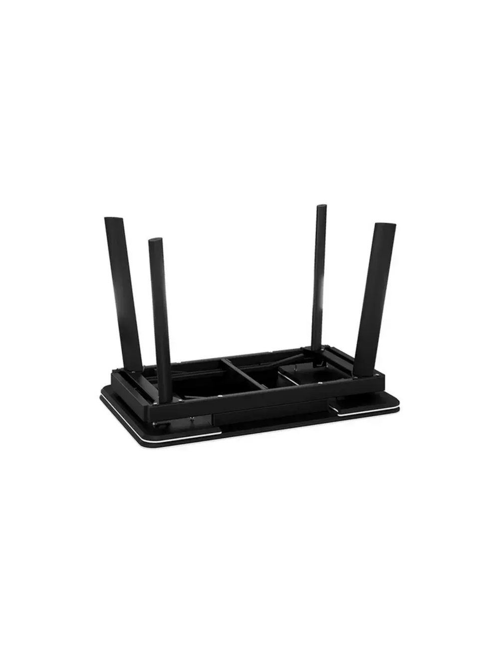 Стол кухонный Черный муар серый мрамор 110(169)х70х77 см