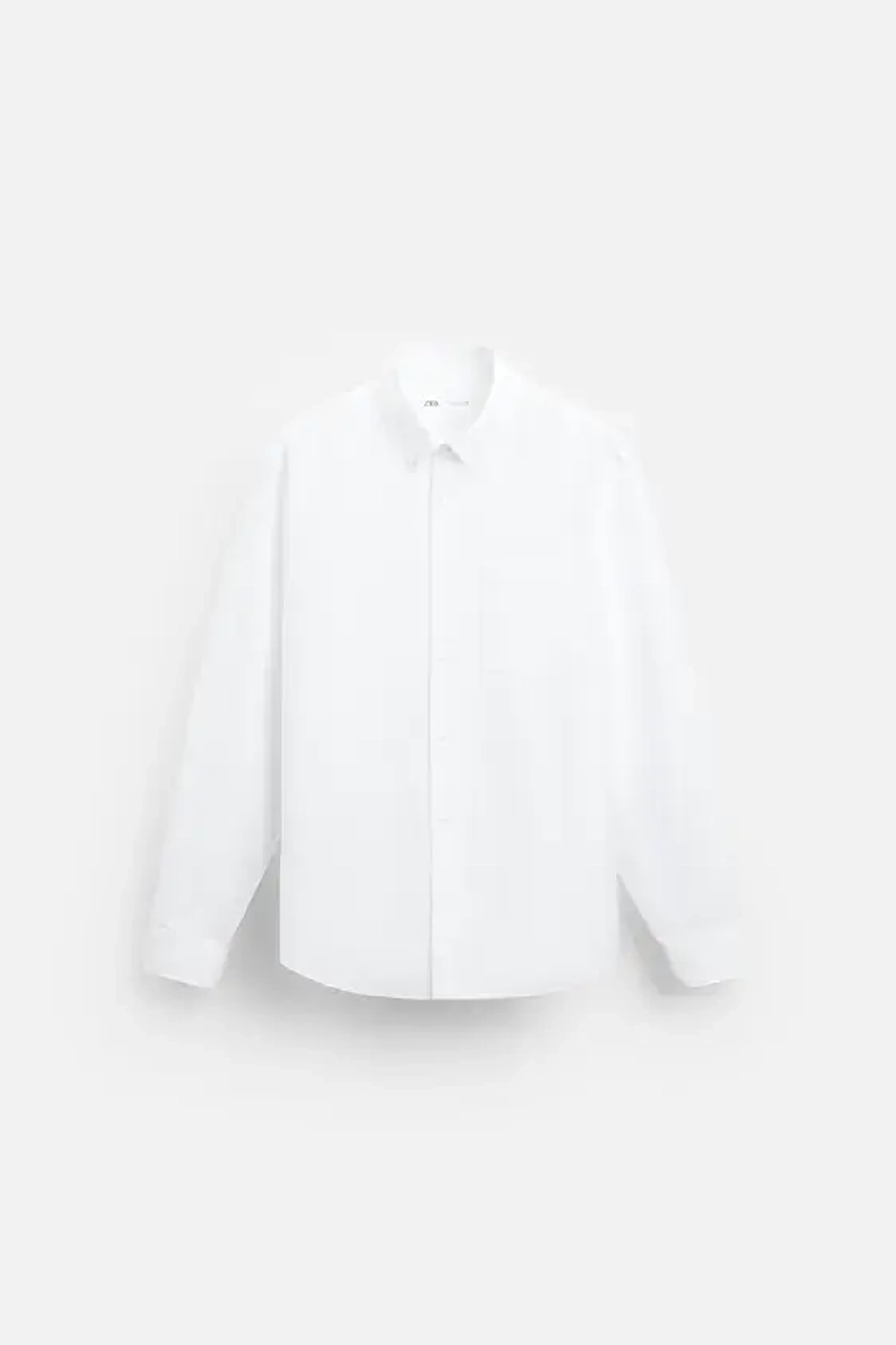 ZARА РУБАШКА ОКСФОРД, БЕЛЫЙ
