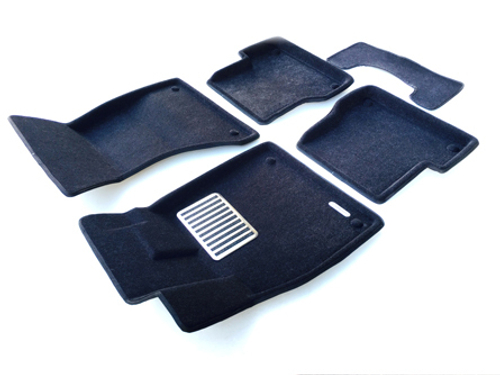 Коврики салона для AUDI A6 (2011-2018)/AUDI A7 (2010-2018) Euromat 3D Lux черные. Арт. EM3D-001107