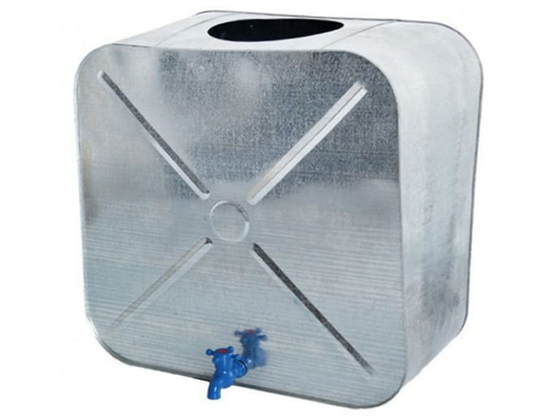 Бак оцинкованный овальный с краном 100л