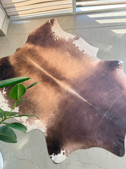 Коровья шкура на пол искусственная без ворса. 150 х 120 см