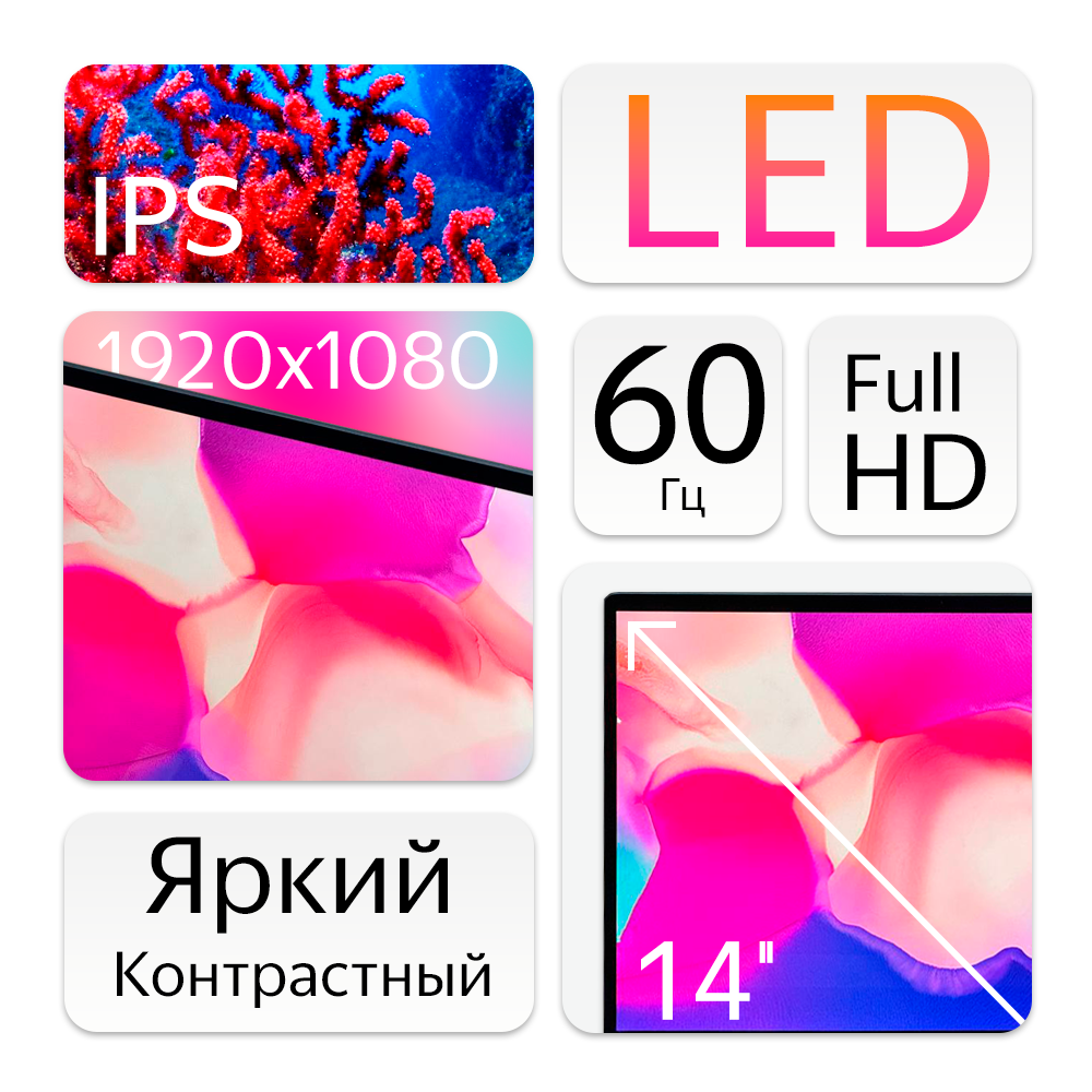 14" Ноутбук Chuwi CoreBook X 14 (2160x1440, Intel Core i3-10110U, RAM 16ГБ,SSD 1ТБ, Intel UHD Graphics 620, Win 11Home)