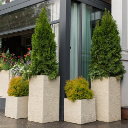 Кашпо Concretika Cone D38 H41 Erosia Yellow