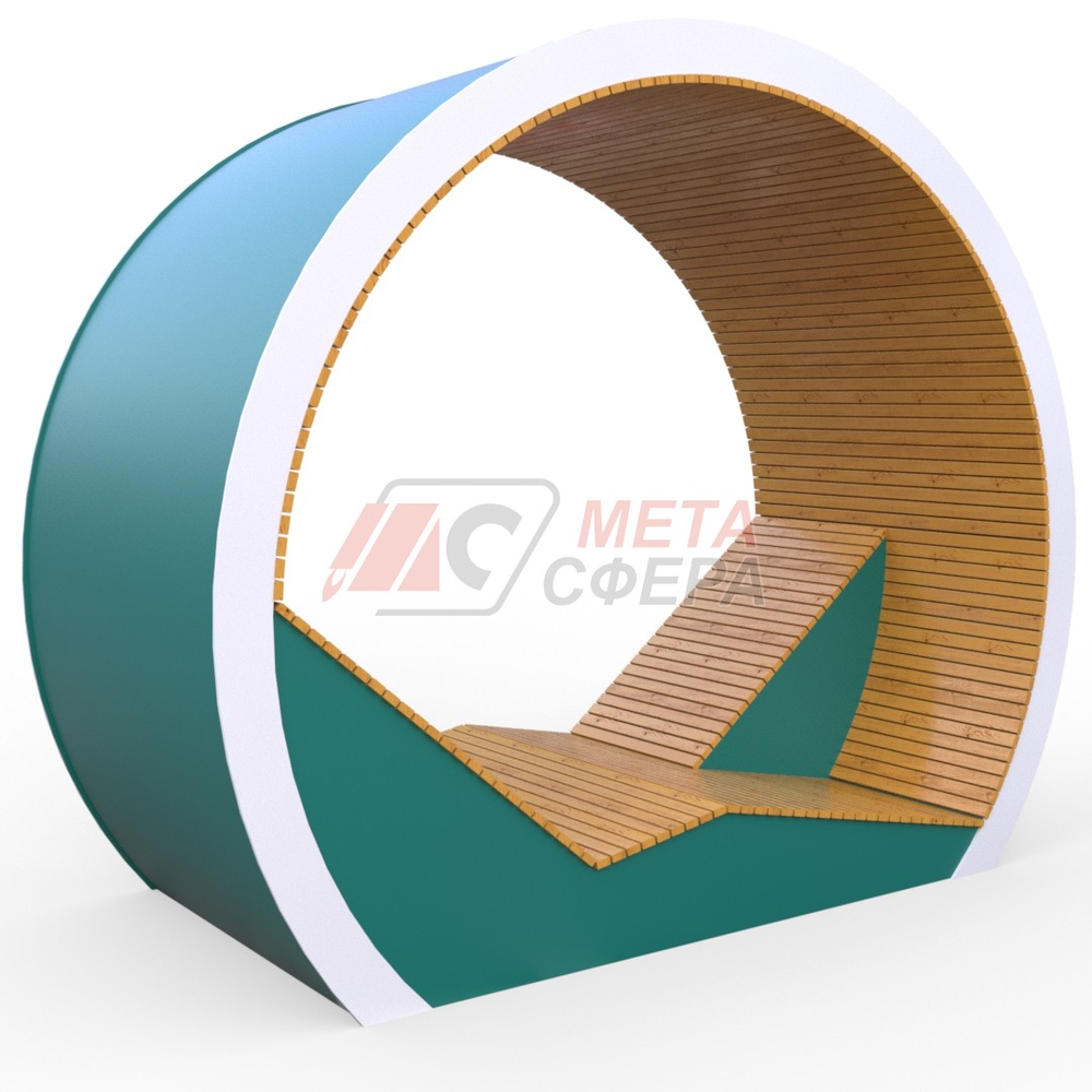 Беседка-лежак Кольцо с подсветкой