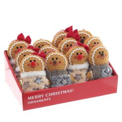 GAEM Игрушка набивная подвесная "Пряничный человечек", L9,5 W6 H14,5 см, 2в.