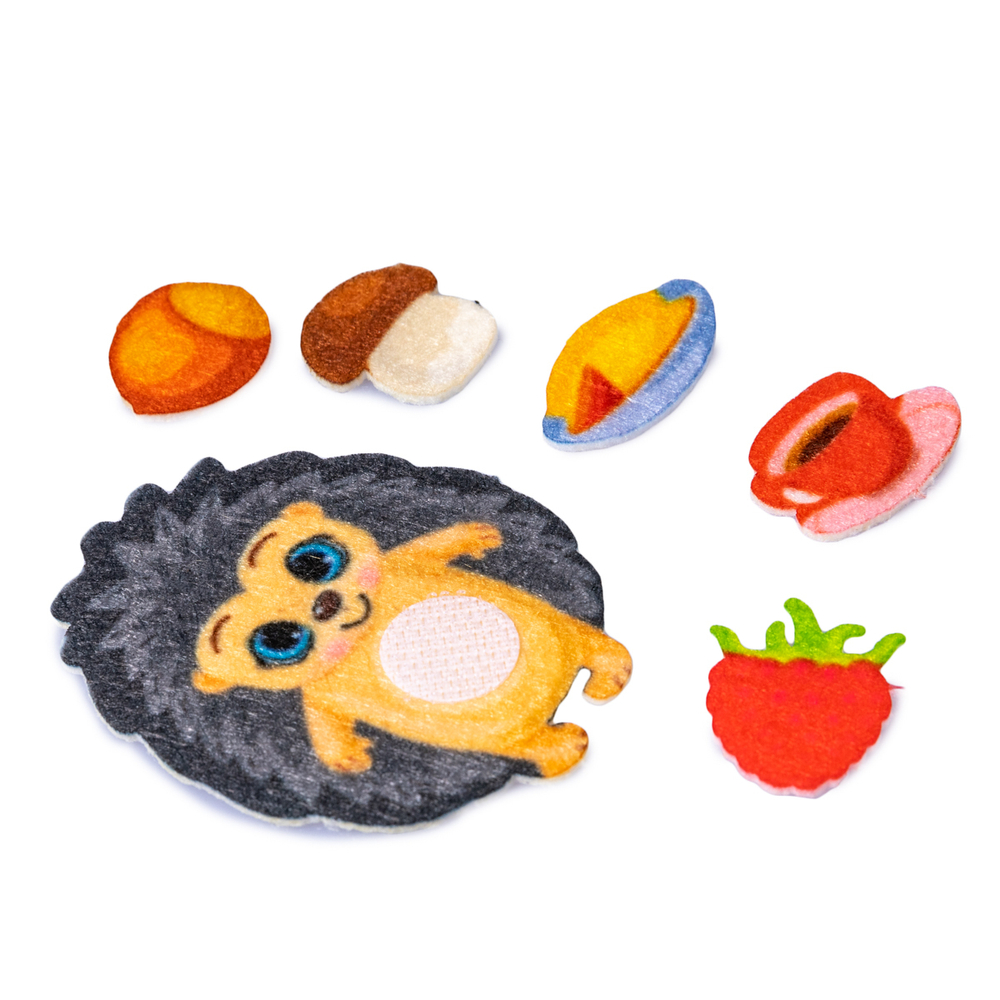 Набор из фетра на липучках ДОМ ЕЖИКА