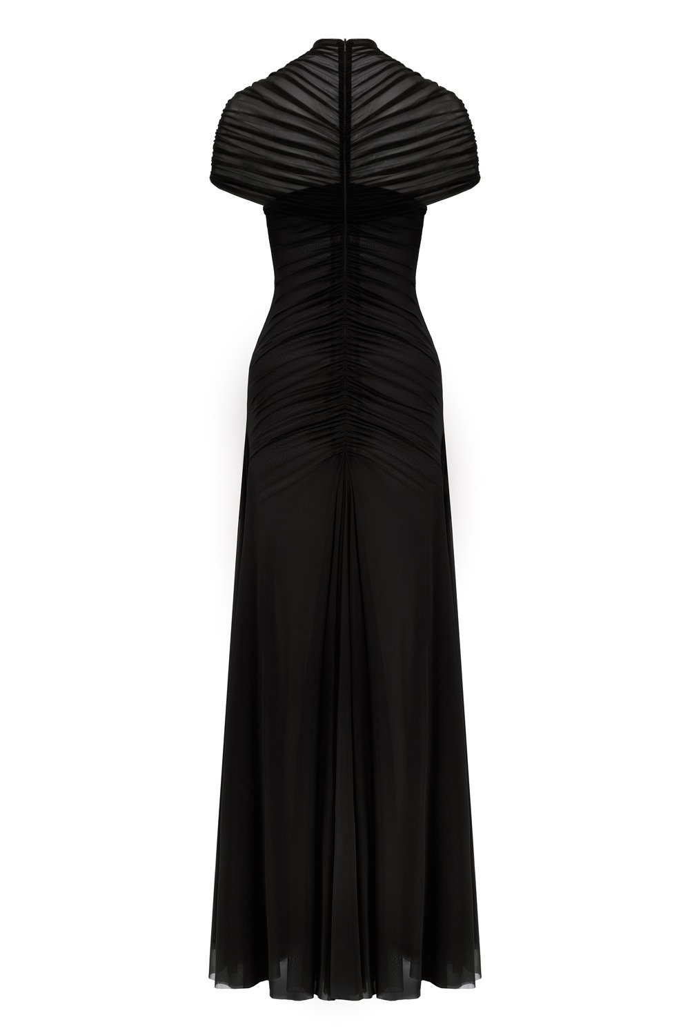 Платье из сетки черное