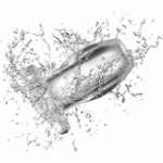 Анальная пробка с тоннелем Rocket прозрачная 8 см