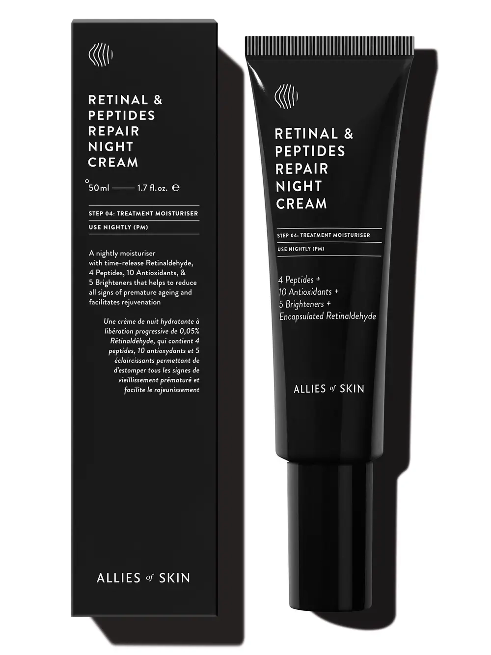 Allies of Skin Retinal 0.1%&Peptides Advanced Repair Night Cream 48ml Увлажняющий крем