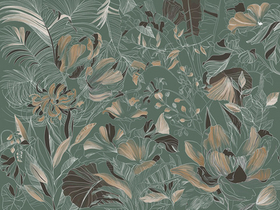 Дизайнерские обои Wall Street Blossom