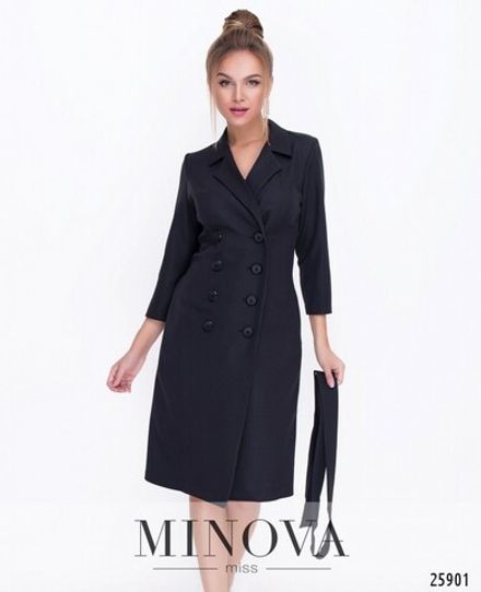 Платье 1116-черный Minova Фото 2