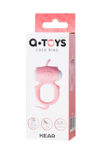 Розовое виброкольцо на пенис Kear (Цвет: розовый)