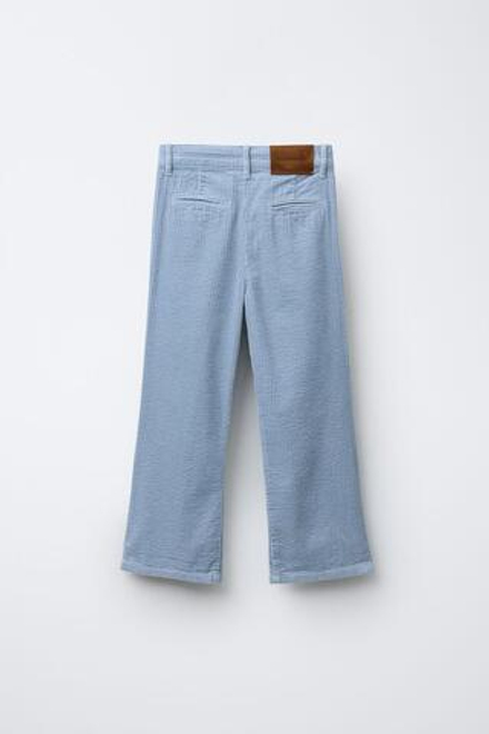 ZARA Х BENSIMON ® ВЕЛЬВЕТОВЫЕ БРЮКИ, СИНИЙ