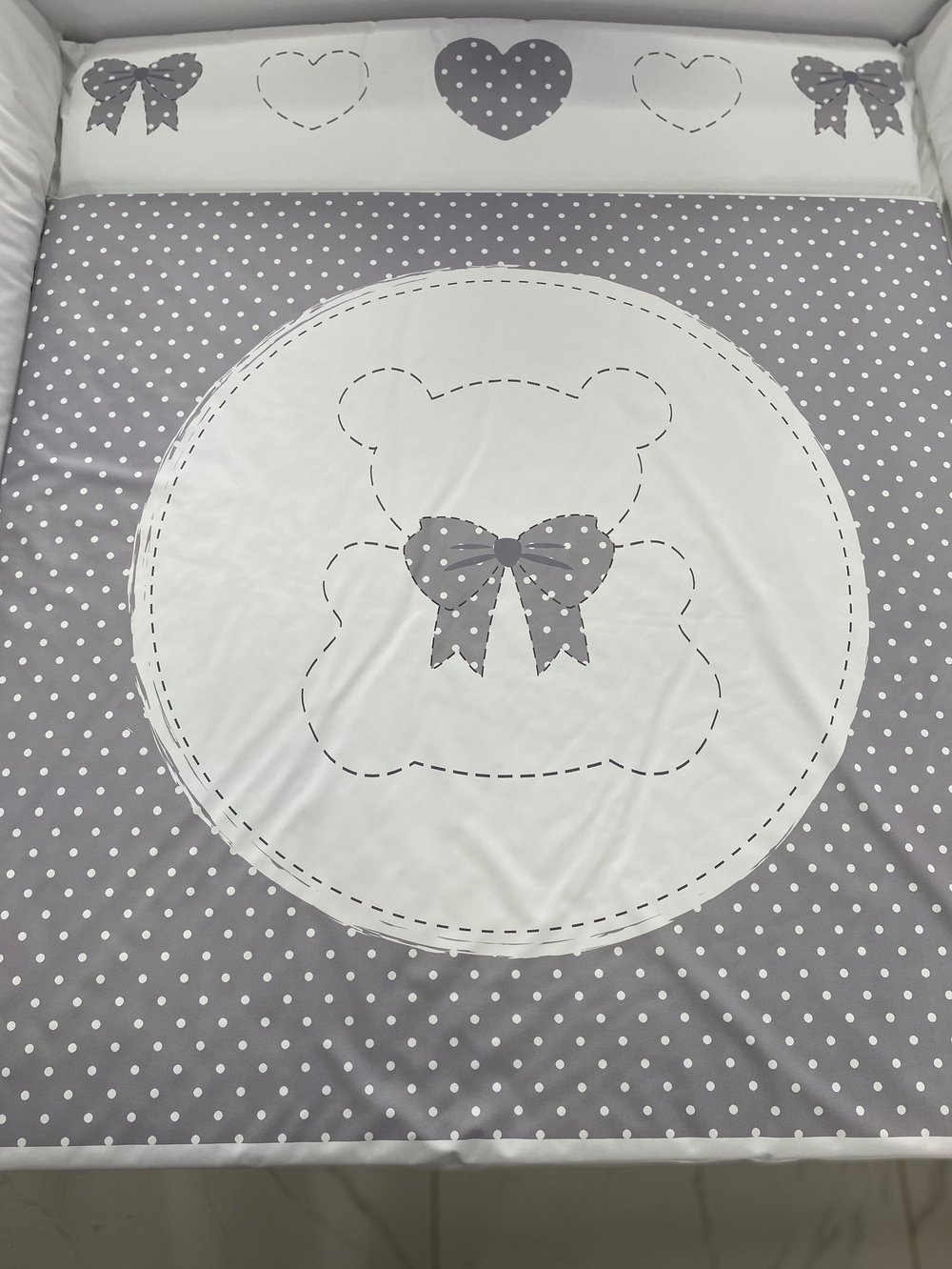 Пеленальный матрасик №2 Топотушки "Мой Любимый мишка" (80х71 см.)