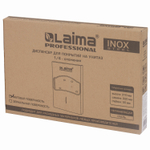 Диспенсер для покрытий на унитаз LAIMA PROFESSIONAL INOX, 1/4 сложения, нержавеющая сталь, матовый.