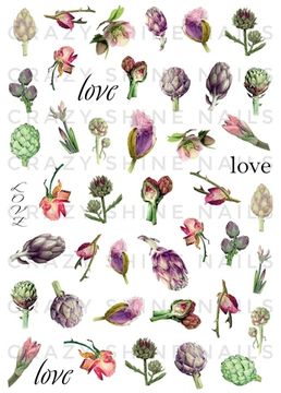 Слайдер-дизайн Crazy Shine Nails mini: Бутоны