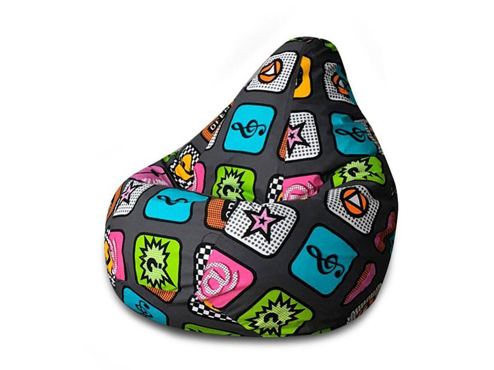 Кресло мешок груша L Play жаккард