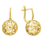 Серьги из жёлтого золота 585 пробы JA-S-С0312777