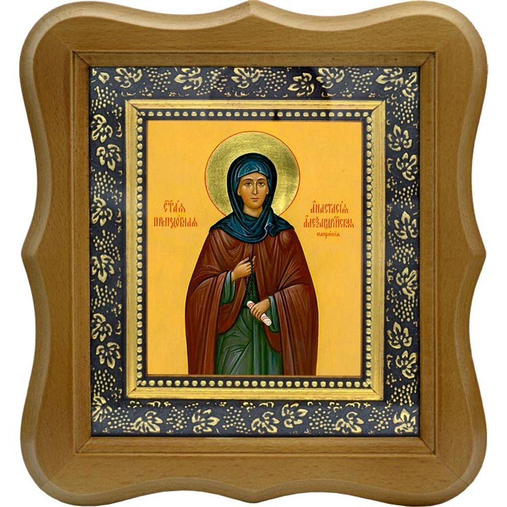 Анастасия Патрикия Преподобная Александрийская пустынница. Икона на холсте.
