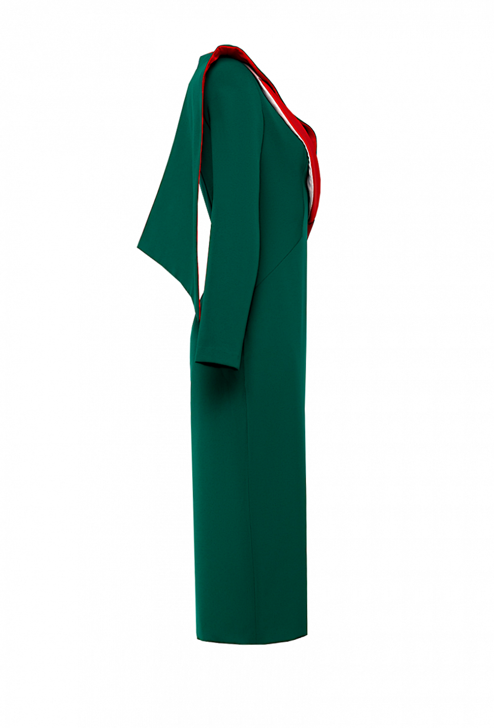 Платье-футляр с разрезом спереди на юбке 15-01-21SS