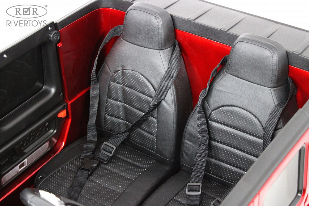 Детский электромобиль RiverToys Mercedes-AMG G63 4WD (S307) вишневый глянец