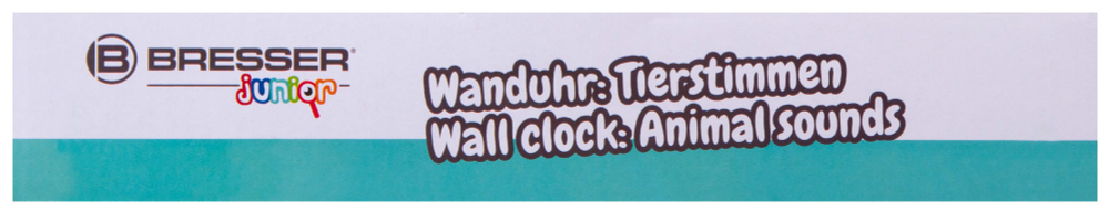 Часы настенные Bresser Junior, 25 см, с животными