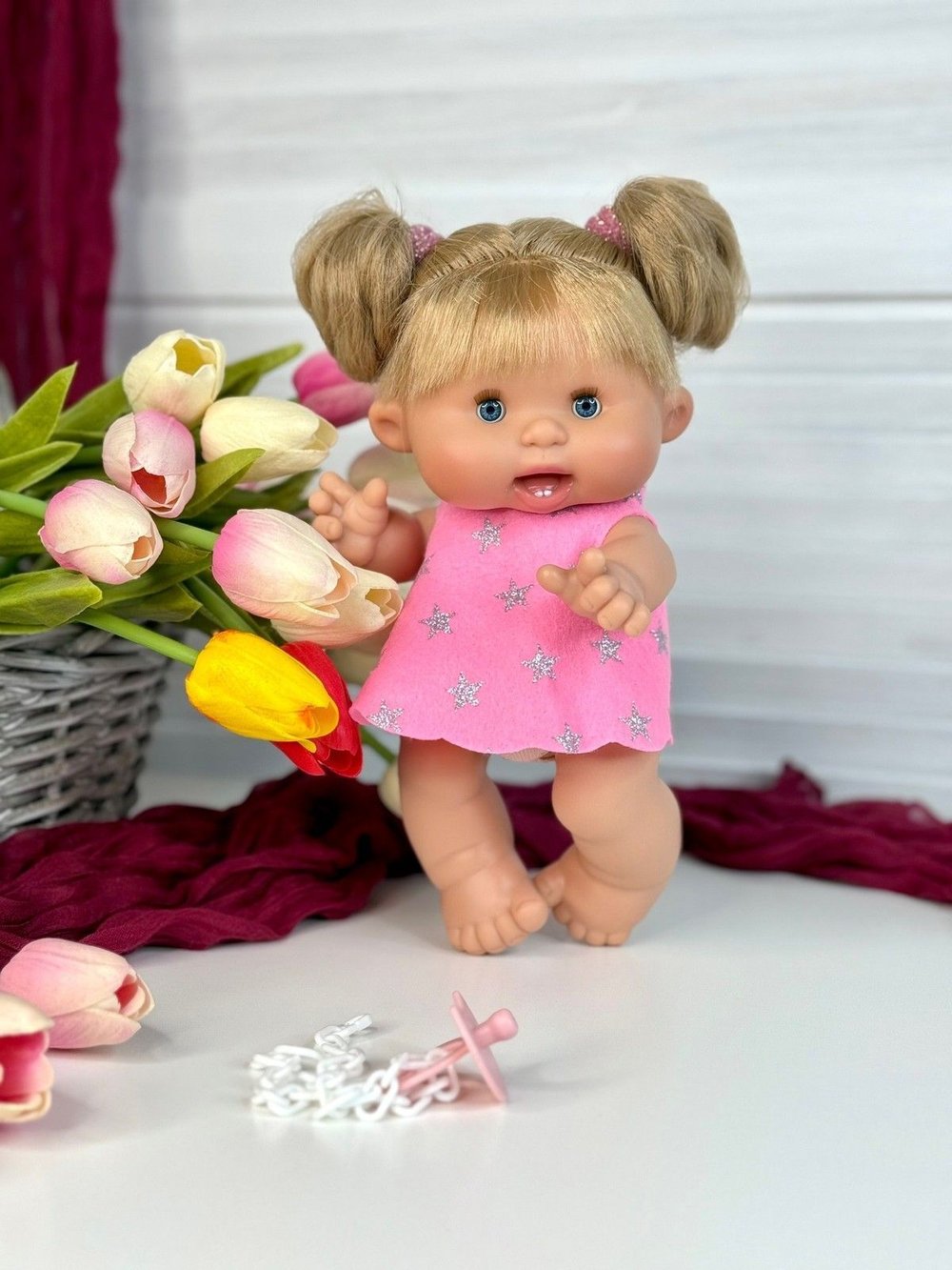 Пупс Nines 26см PEPOTE с закрывающими глазками (N804A)