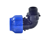 Отвод компрессионный ПЭ Дн 25х1/2"х90гр НР Ру16 VALFEX 1210012425012