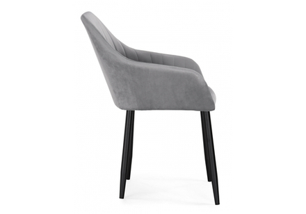 Стул на металлокаркасе Woodville Слэм темно-серое, черное