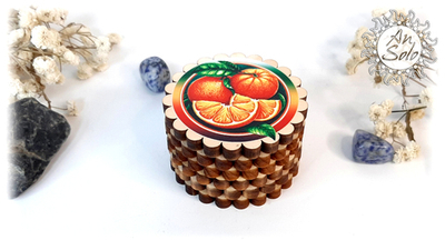 Мини-шкатулка "Сочный мандарин"