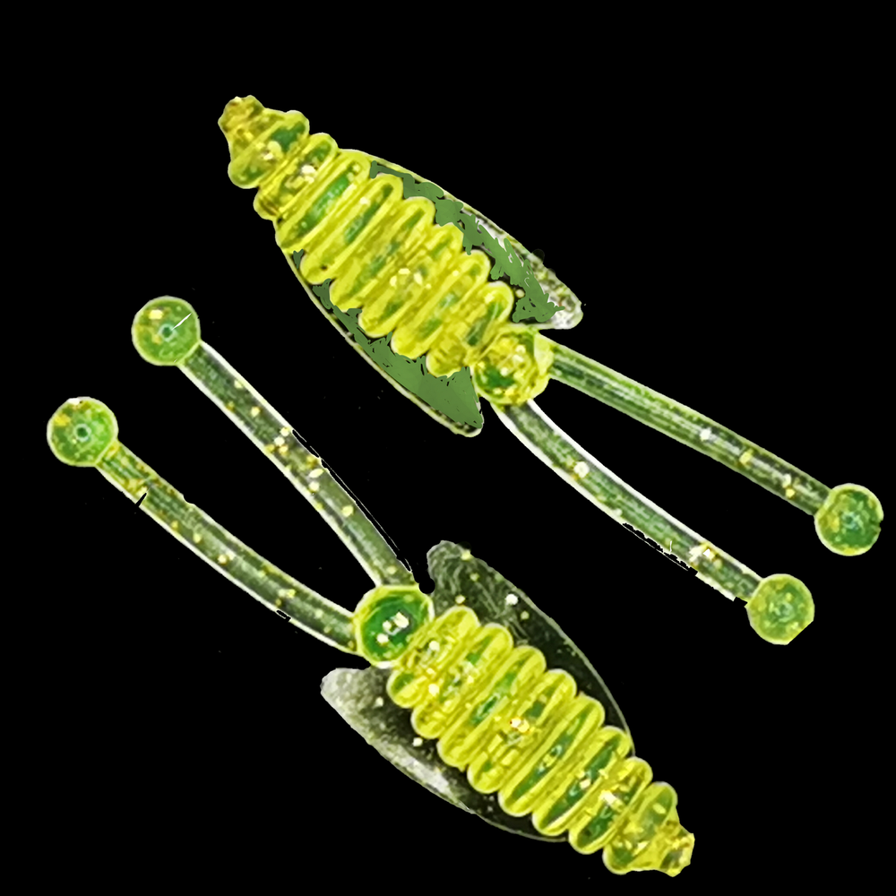 12 шт. 4,5 см Рыболовные, силиконовые приманки рачки. Головастик RuBaits Fly Frog Набор для рыбалки на щуку, судака, окуня, форель Для зимней рыбалки, микроджиг.