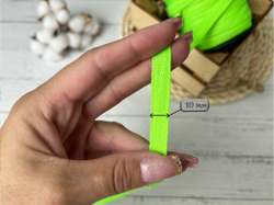 Киперка ПЭ 10мм зеленый неон