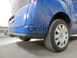 Фаркоп оцинкованный Galia F111A для FIAT Doblo 2010-, Opel Combo 2012-(паспорт и сертификат в комплекте)(без электрики)