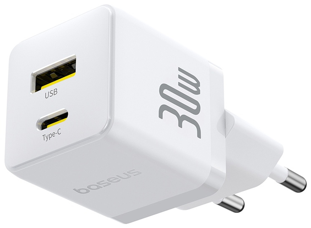 Зарядное устройство Baseus Palm USB Type-C, USB белый