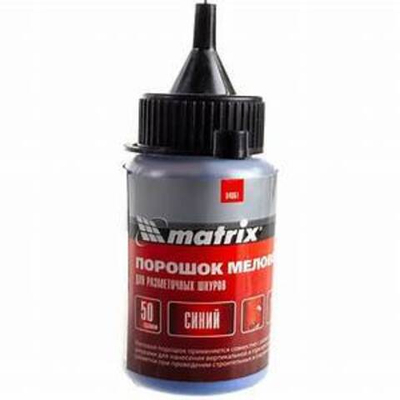 Краска Порошок меловой синий, 50 г, для разметочных шнуров// Matrix 84861