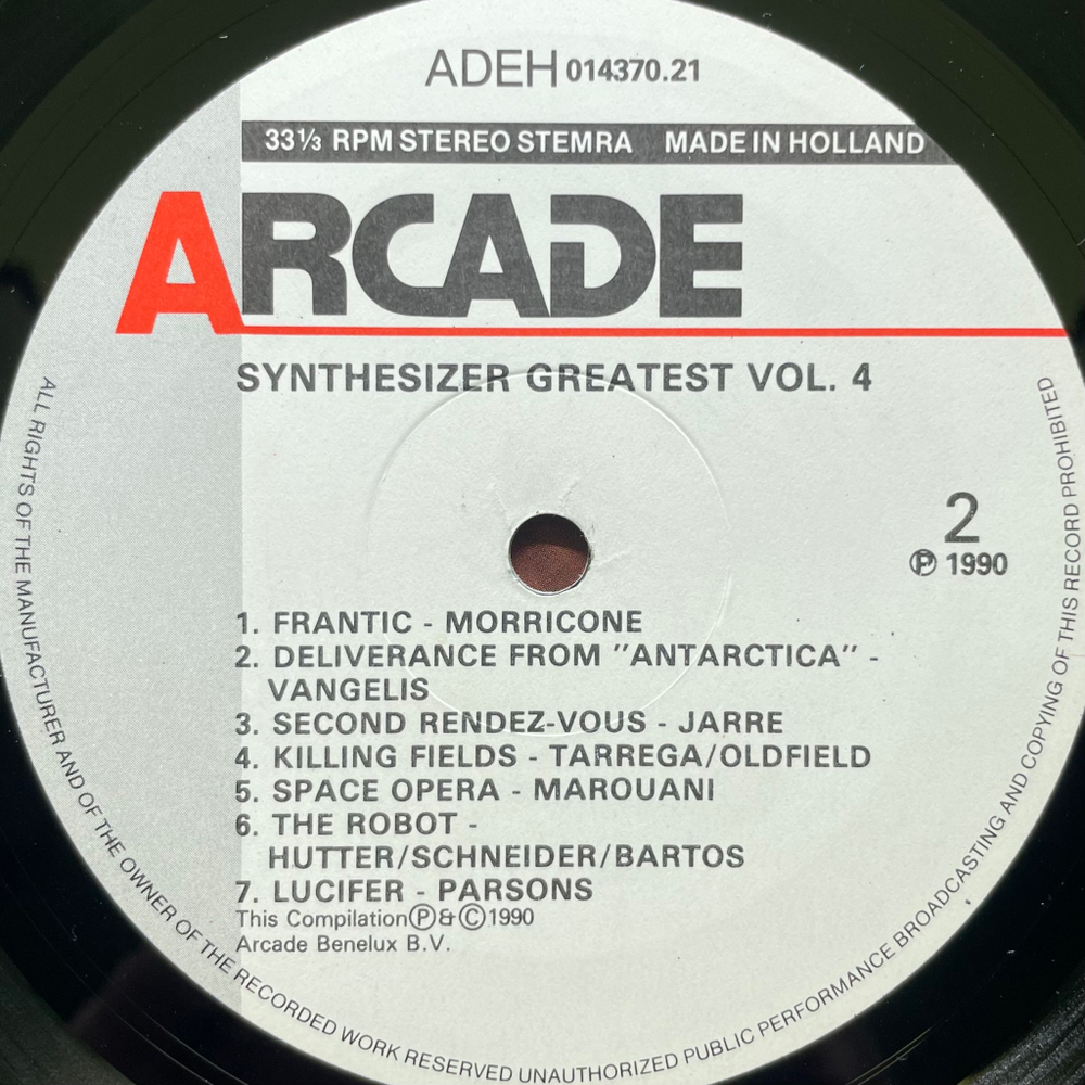 Ed Starink ‎– Synthesizer Greatest Volume 4 (Голландия 1990г.)
